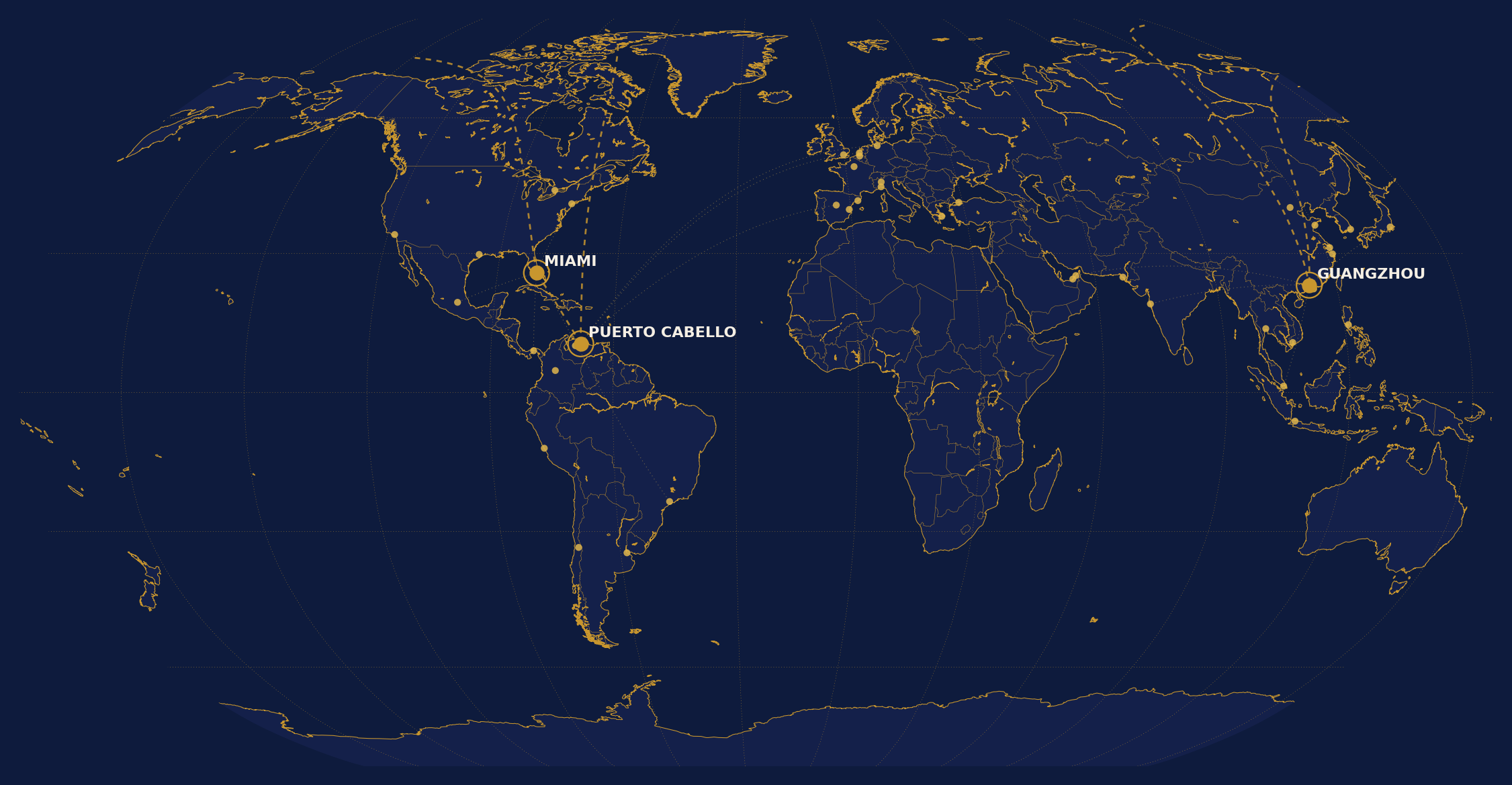 Mapa de cobertura global · OCO Transportes